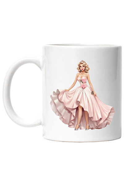 StoryGift Romania Cana cu o femeie frumusica | ilustratie | rochie | pantofi ...