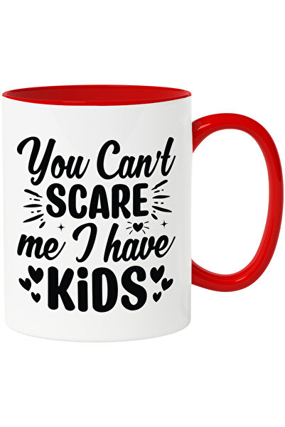 StoryGift Romania Cana cu inimioare si mesaj comic "Nu ma poti speria, am cop...