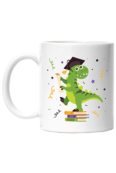 StoryGift Romania Cana Cu Dinozaur, Diploma, T-Rex, Palarie, Confeti, Scoala,...
