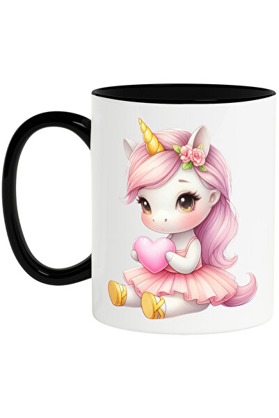 StoryGift Romania Cana cu un unicorn, ilustratie, inima in brate, apreciere, ...