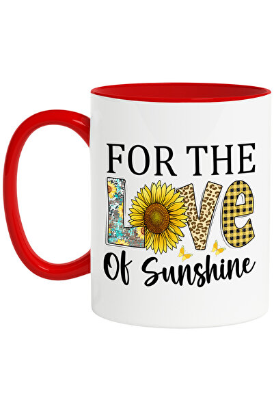 StoryGift Romania Cana cu mesajul "For the love of sunshine", ilustratie, mot...