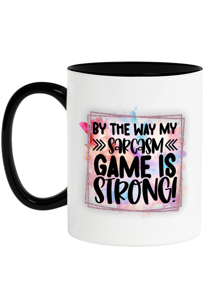 StoryGift Romania Cana cu mesajul "By the way, my sarcasm game is strong", ap...