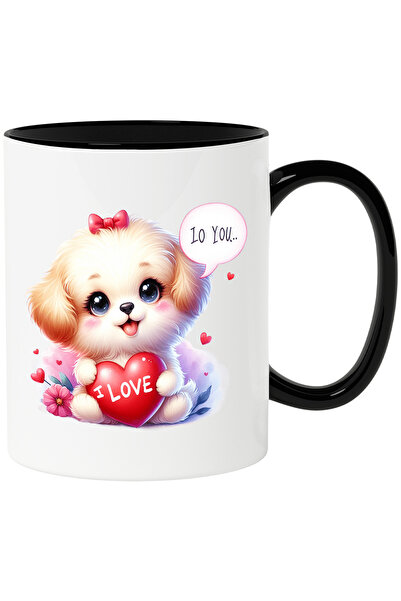 StoryGift Romania Cana cu un catelus blanos | ilustratie | tine o inima in br...