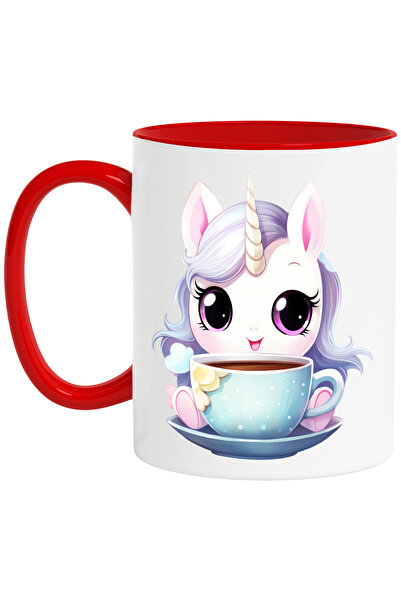 StoryGift Romania Cana cu un unicorn care sta langa o ceasca | ilustratie | c...