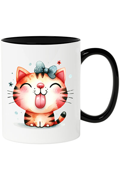 StoryGift Romania Cana cu o pisica bucuroasa | ilustratie | desen pentru copi...