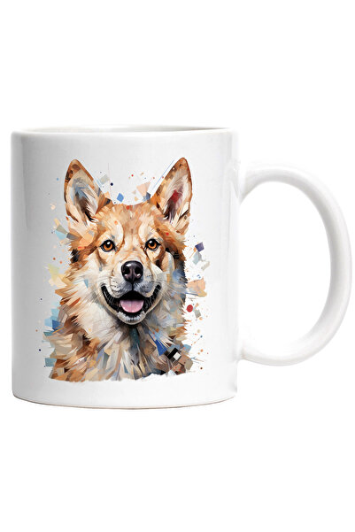 StoryGift Romania Cana Cu Catel, Zambet, Geometric, Iubitori De Animale, Mult...