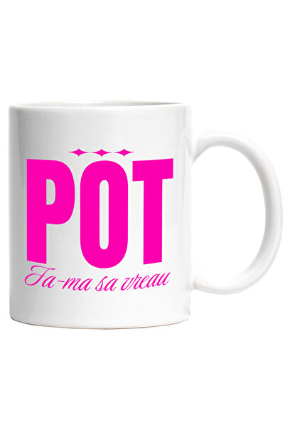 StoryGift Romania Cana cu Mesaj Motivational In Limba Romana Text Pot Fa-ma S...