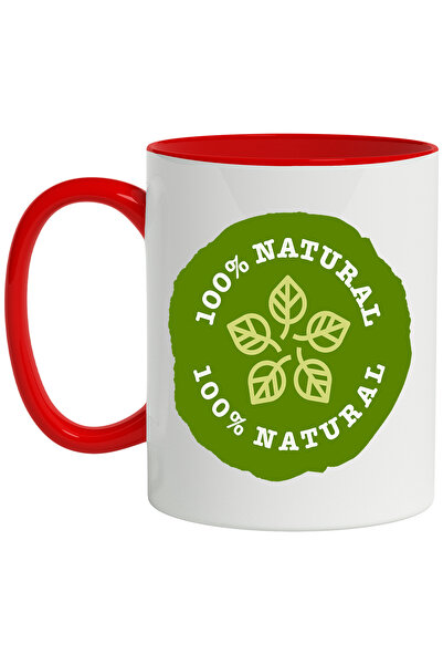 StoryGift Romania Cana Cu Mesaj 100% Natural, Cerc, Frunze, Geometric, Sanato...