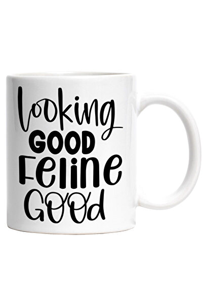 StoryGift Romania Cana cu textul "Aratand bine, simtindu-se bine" - feline pi...