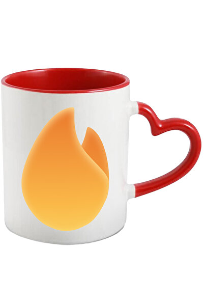 StoryGift Romania Cana Cu Flacara, Foc, Emoji, Multicolor 330 ml, Ceramica cu...