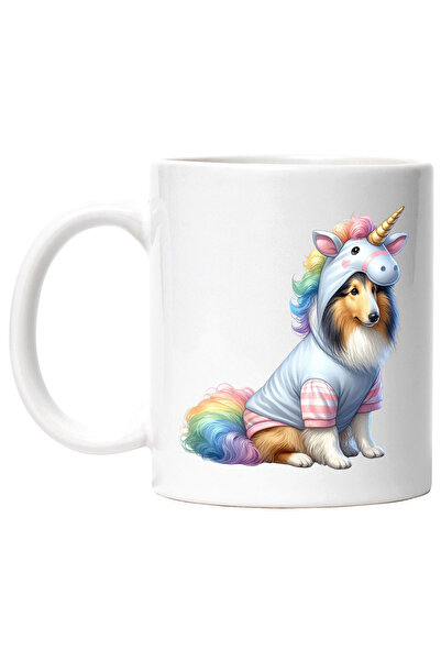 StoryGift Romania Cana cu un caine care este deghizat intr-un unicorn | ilust...