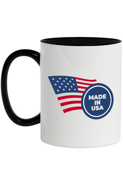 StoryGift Romania Cana Cu Mesaj In Engleza Made In USA, Insigna, America, Ste...