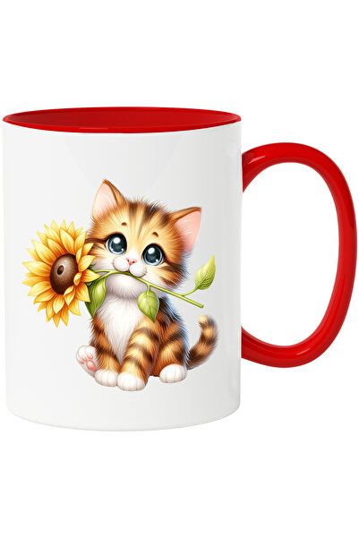 StoryGift Romania Cana cu un pui de tigru care tine o floare | ilustratie | f...