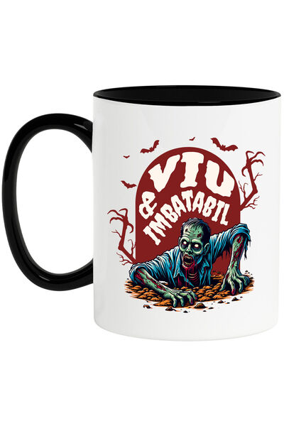 StoryGift Romania Cana cu Zombie Iesind Din Mormant Text Viu & Imbatabil Hall...