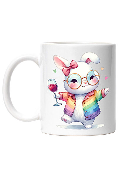 StoryGift Romania Cana cu un iepure vesel | ilustratie | zambeste | funda | o...