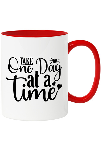 StoryGift Romania Cana cu inimioare si mesaj care te indeamna sa iei cate o z...