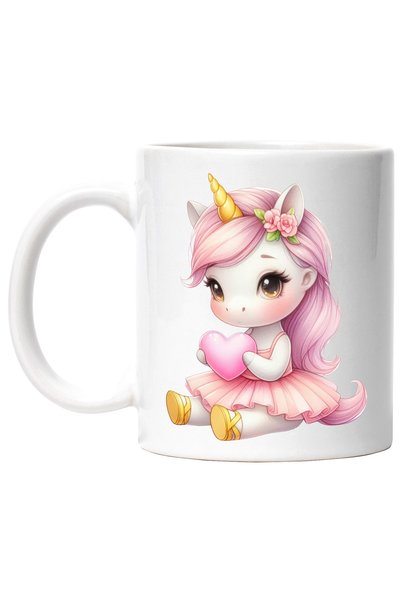 StoryGift Romania Cana cu un unicorn, ilustratie, inima in brate, apreciere, ...