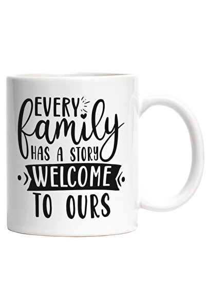 StoryGift Romania Cana cu mesajul "Orice familie are o poveste. Bun-venit in ...