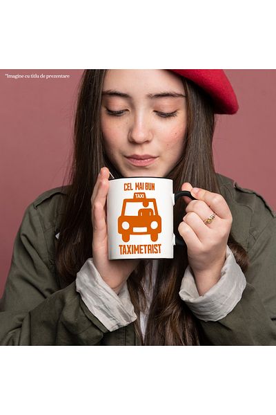 StoryGift Romania Mug For The Best Taxi Driver, Car, Lovers, 330ml, Ceramic With Handle, With,stg