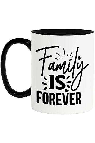 StoryGift Romania Cana cu inimioare si textul "Family is forever" - familia e...