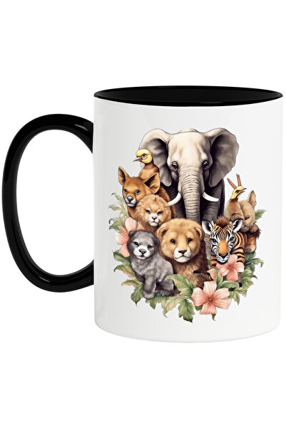 StoryGift Romania Cana cu animale salbatice | ilustratie | natura | elefant |...