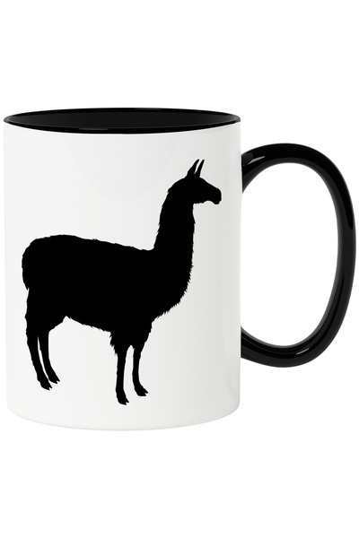 StoryGift Romania Cana cu o llama care priveste in departare cu Maner Negru, ...