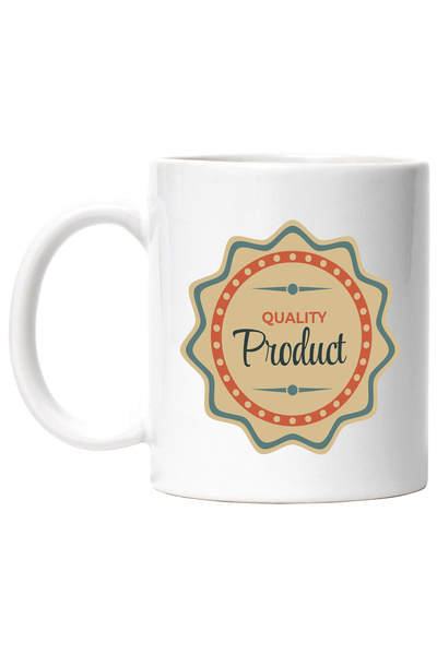 StoryGift Romania Cana Cu Mesaj In Engleza Quality Product, Emblema, Tepi, Mu...