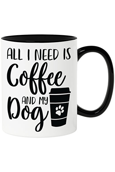 StoryGift Romania Mug for those who just need coffee and their dog with Black...