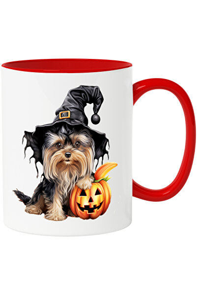 StoryGift Romania Cana cu un catel de talie mica | blanos | cu palarie de vra...