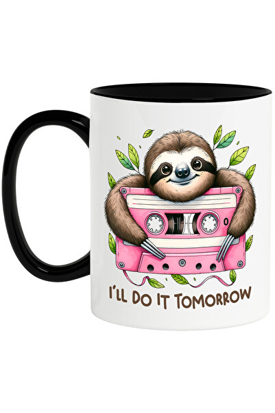 StoryGift Romania Cana cu animalul sloth/lenes cu mesajul "I'll do it tomorro...