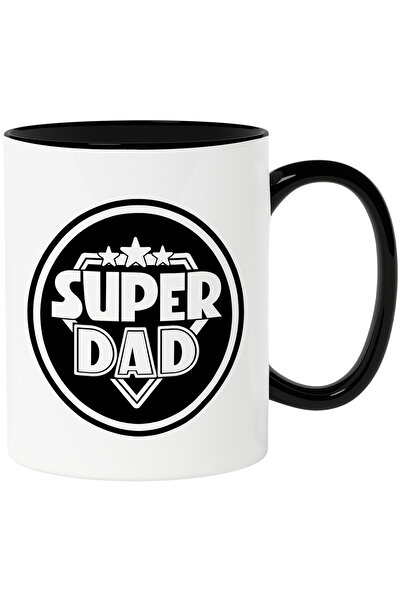 StoryGift Romania Cana cu Textul Amuzant SuperDad, Tata Supererou, Emblema Su...