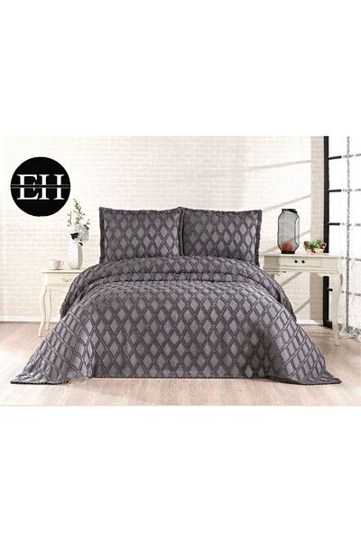 ELVİRAHOME Double 3 Pcs Nordic Bedspread Set-Bed Cover Set-Pike Set Daily Dowry