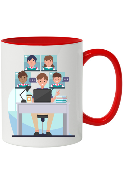 StoryGift Romania Cana Cu Conferinta, Birou, Laptop, Cafea, Lampa, Multicolor...