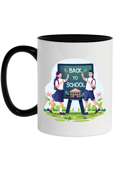 StoryGift Romania Cana Cu Mesaj In Engleza Back To School, Natura, Tabla, Ele...