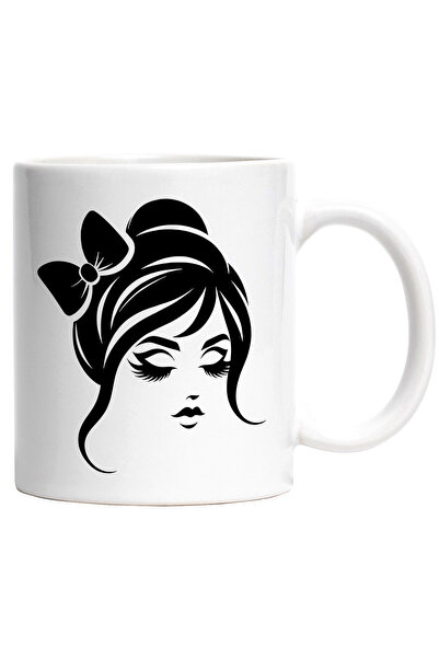 StoryGift Romania Cana cu o fata frumoasa care are o funda prinsa in par cu M...