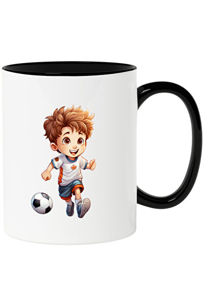 StoryGift Romania Cana cu un baiat care joaca fotbal | ilustratie | minge | f...