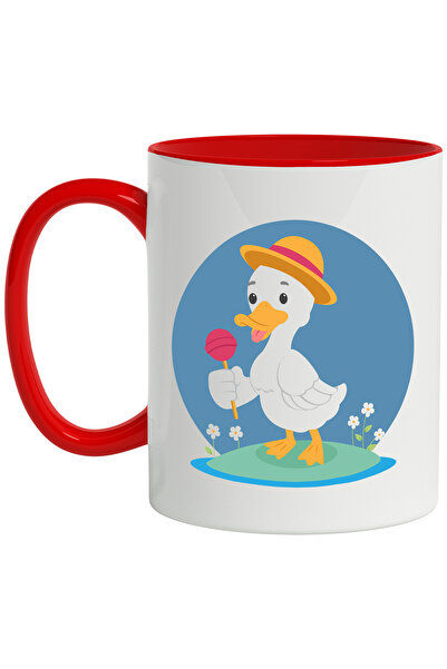 StoryGift Romania Cana Cu Rata, Acadea, Palarie, Flori, Multicolor 330 ml, Ce...