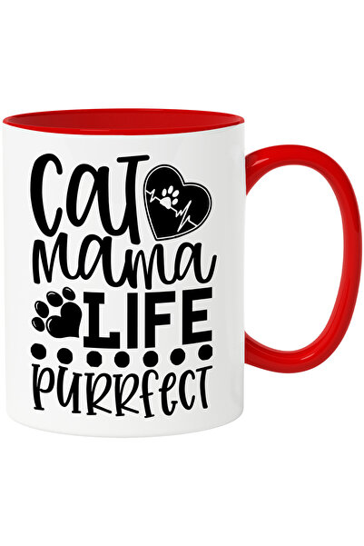 StoryGift Romania Cana pentru mamele de pisici cu text in engleza - "Cat mama...