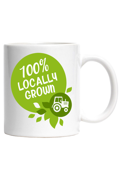 StoryGift Romania Cana Cu Mesaj In Engleza 100% Locally Grown, Crescut Local,...