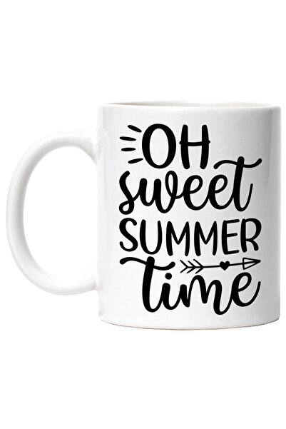 StoryGift Romania Cana cu textul "Oh, sweet summer time" - timp de vara plaja...
