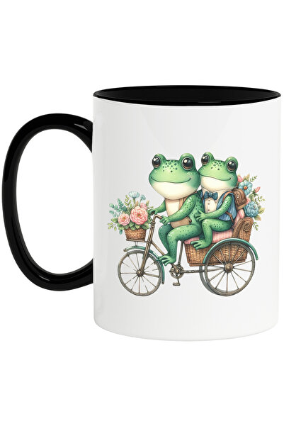 StoryGift Romania Cana cu 2 broaste care merg cu bicicleta | ilustratie | cos...