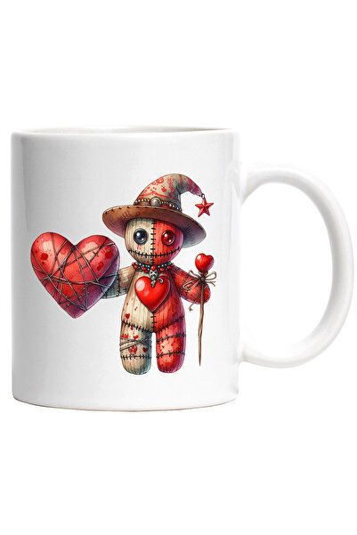 StoryGift Romania Cana cu o papusa din carpe care tine o inima | ilustratie |...