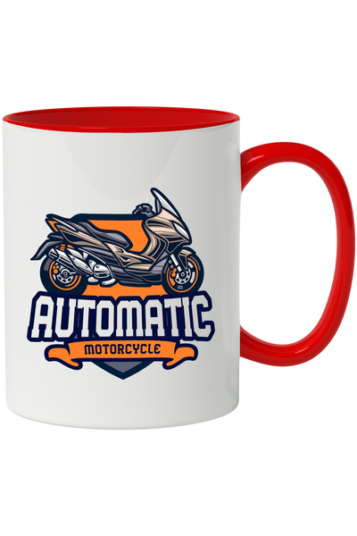 StoryGift Romania Cana Cu Mesaj Automatic Motorcycle, Panglica, Emblema, Mult...