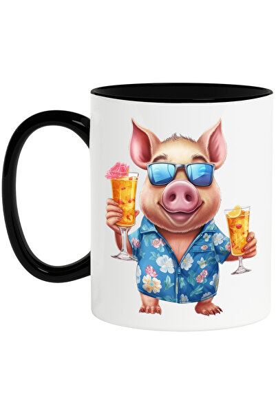 StoryGift Romania Cana cu un porc in concediu | ilustratie | intr-un loc exot...