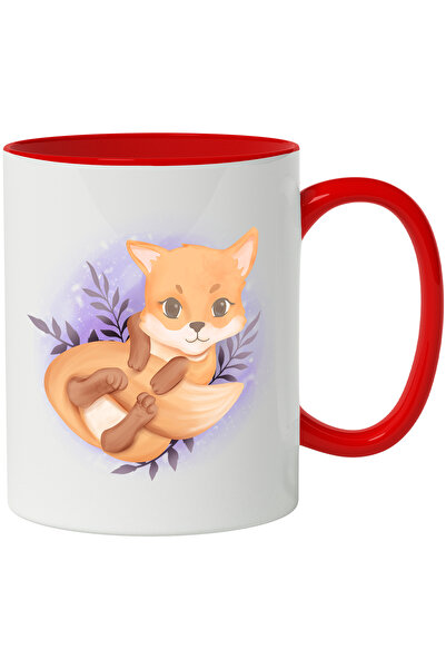 StoryGift Romania Cana Cu Vulpe, Frunze, Coada, Animal, Multicolor 330 ml, Ce...