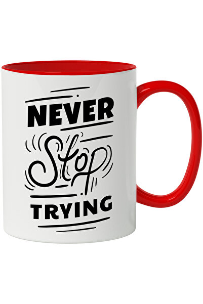 StoryGift Romania Cana Cu Mesaj Inspirational In Engleza Never Stop Trying, N...
