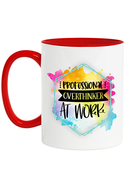 StoryGift Romania Cana cu mesajul "Professional overthinker at work", profesi...