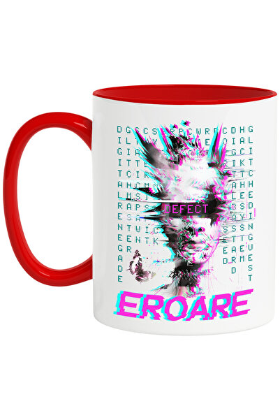 StoryGift Romania Cana Femeie robot arta abstracta Defect. Eroare, 330ml, Cer...