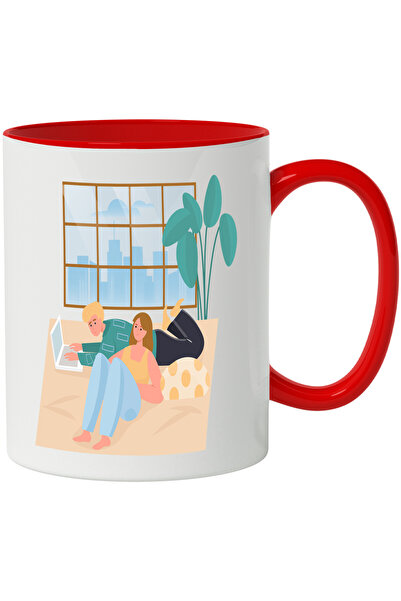 StoryGift Romania Cana Cu Oras, Geam, Laptop, Plante, Prieteni, Multicolor 33...