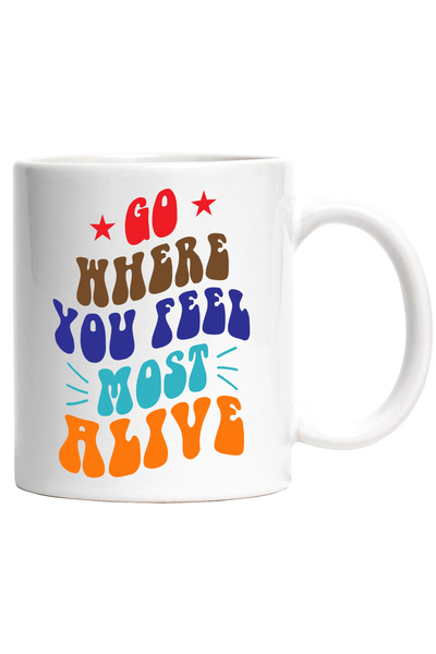 StoryGift Romania Cana cu mesaj care te indeamna sa te duci acolo unde te sim...